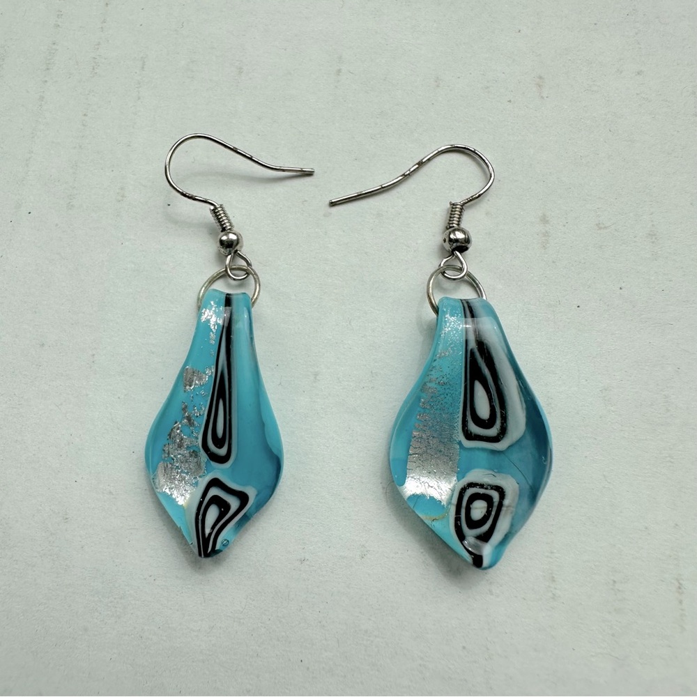 Glass earrings new